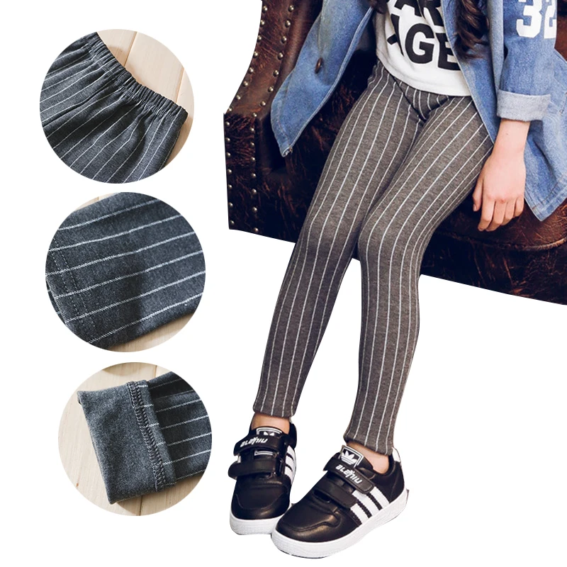 Новые детские штаны Осенние однотонные леггинсы для девочек модные весенние