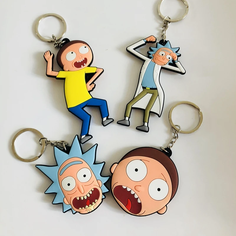 Rick Fashion аниме-брелок для ключей пвх рисунок брелок милые игрушки брелок подарок на день рождения унисекс новинка