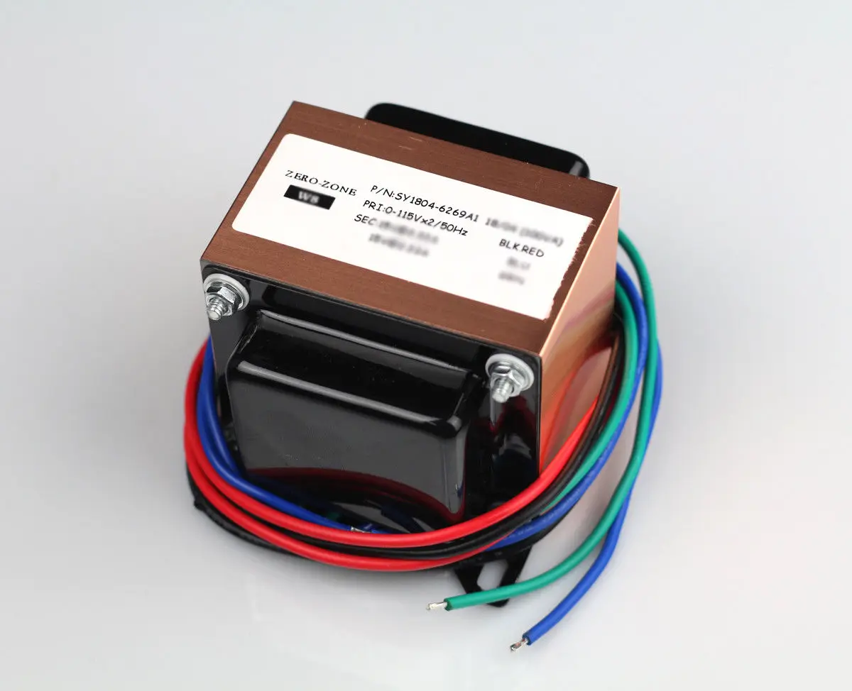 

ZEROZONE 50VA copper EI transformer 0-180V-250V-330V(120mA)0-6.3V(1A) 0-6.3V(1A) L4-33