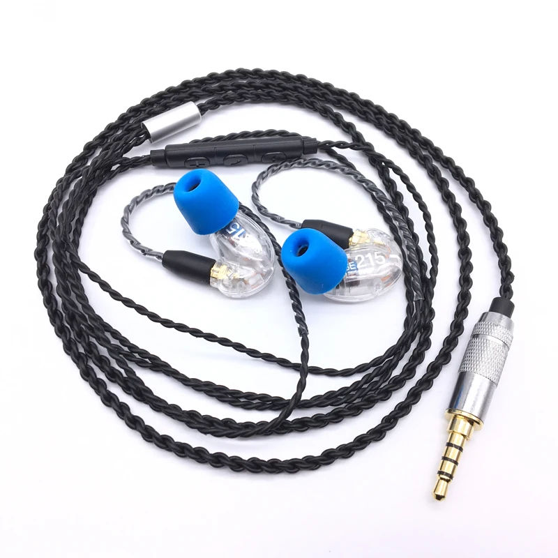 DIY SE215 HIFI гарнитура MMCX обновленный кабель для Shure SE535 SE846 наушники шнур с микрофоном