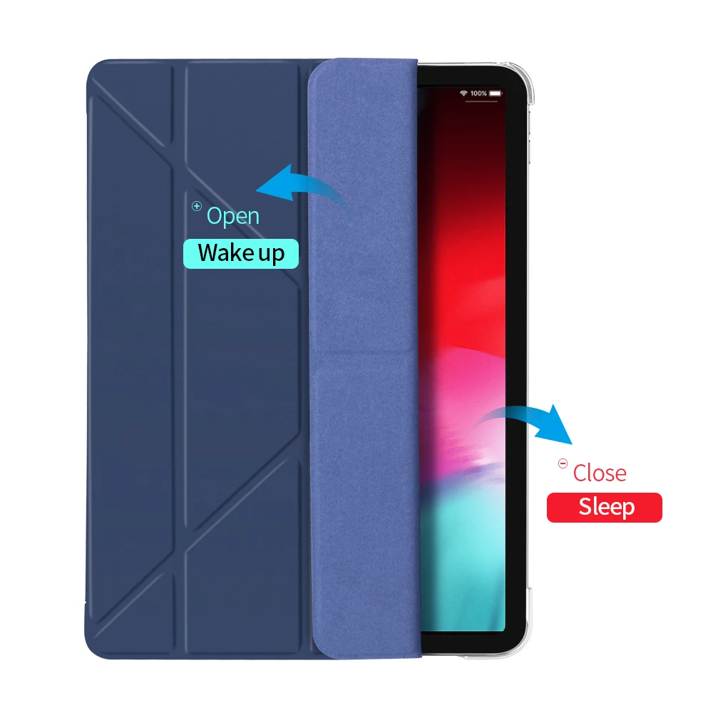 Чехол DOWSWIN для нового iPad 2018 Pro 12 9 кожаный чехол Магнитный с несколькими задними