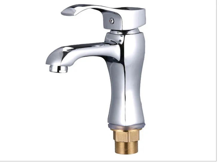 Free Shipping Square Bathroom Basin Sink Faucet With Single Handle Hole Of Solid Brass | Обустройство дома