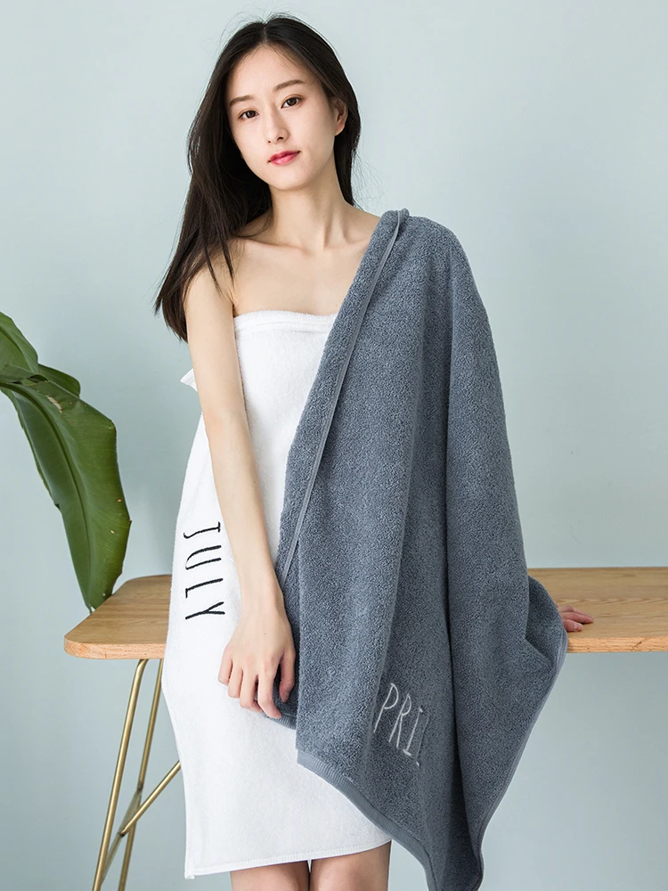 

Months bath towels for adults super absorbent Lover's beach towel for spa home decoration Couple 75*140 cm Cotton Bath Towels