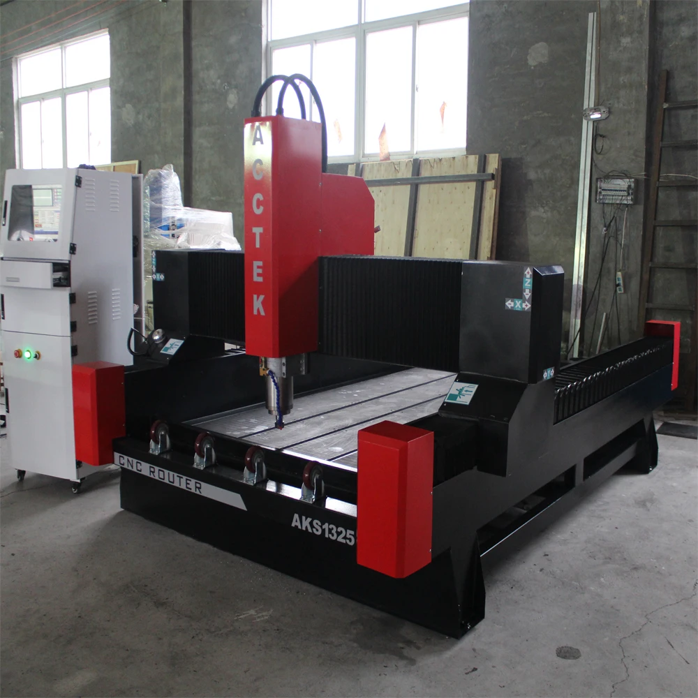 AKS1325 5.5квт большой мощности 3d cnc Камень скульптура машина/4 оси камень