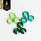 Хрустальный замок, стразы с горячей фиксацией, лучшее качество, перидот, Изумрудный синий циркон, стразы с горячей фиксацией, зеленый блестящий стеклянный кристалл, железный камень