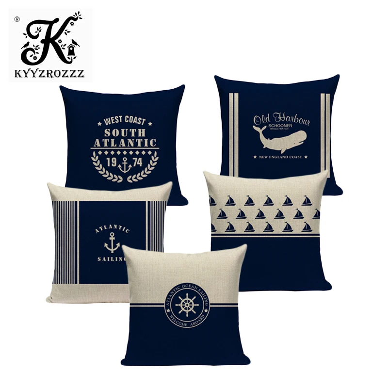 

Винтажное украшение для подушки, морская хлопковая красочная рыба Almofadas 45x45, квадратная домашняя посуда, домашний диван, декоративная подушка для автомобиля, чехол