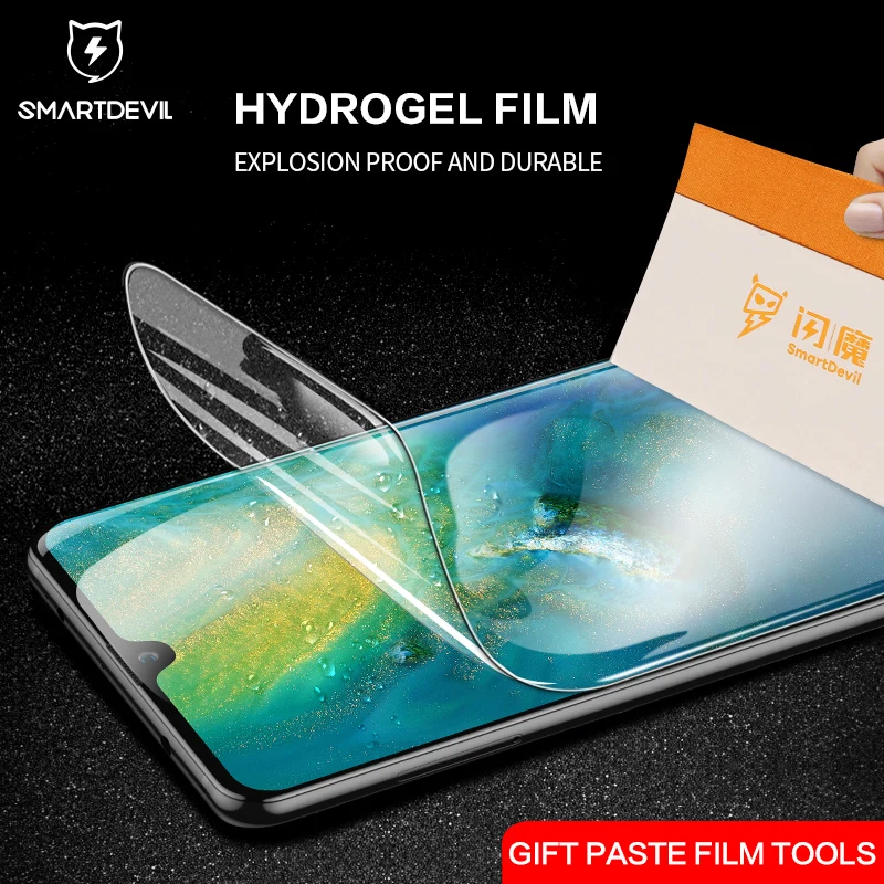 Гидрогелевая пленка SmartDevil для Huawei Mate 20 Pro полностью изогнутая защитная HD