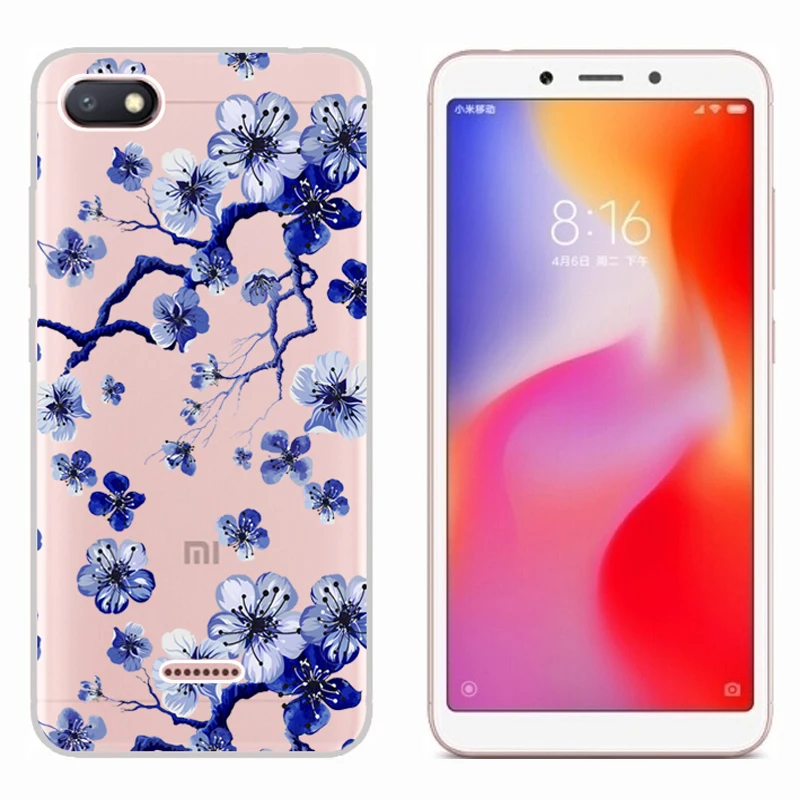 Для Xiaomi Redmi 6A 5 45 ''чехол прозрачный мягкий силиконовый защитный чехол на