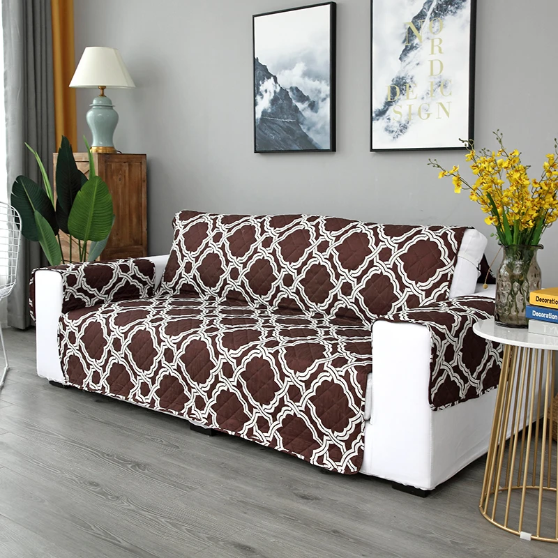 Тканевые чехлы для диванов с принтом гостиной ультразвуковые стеганые 1 шт.