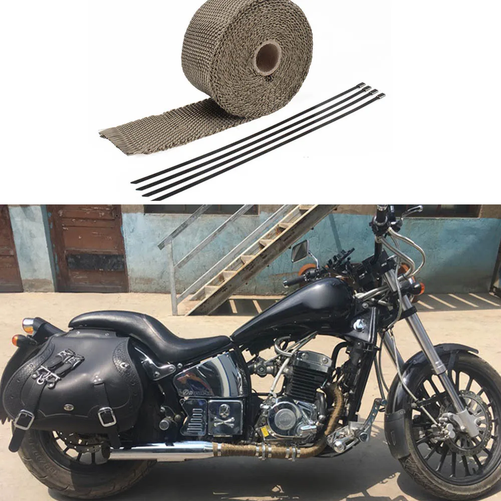 5 м/10 м автомобиль мотоцикл Термальность выхлопной коллектор лента для ремонта