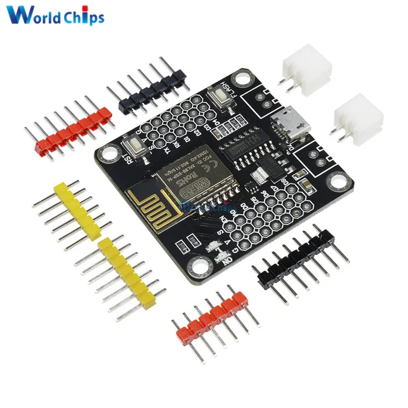 Дм сильный Wifi беспроводной Щит макетная плата Интернет вещей ESP8285 ESP-M2 CH340 SPI Micro USB для Arduino IDE ESP-M3