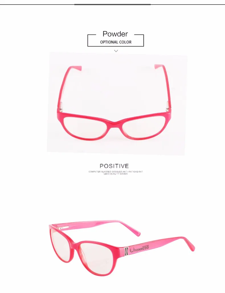 FONHCOO кошачий глаз профессиональные очки для женщин анти синий луч радиации защита от усталости очки компьютерные игровые очки
