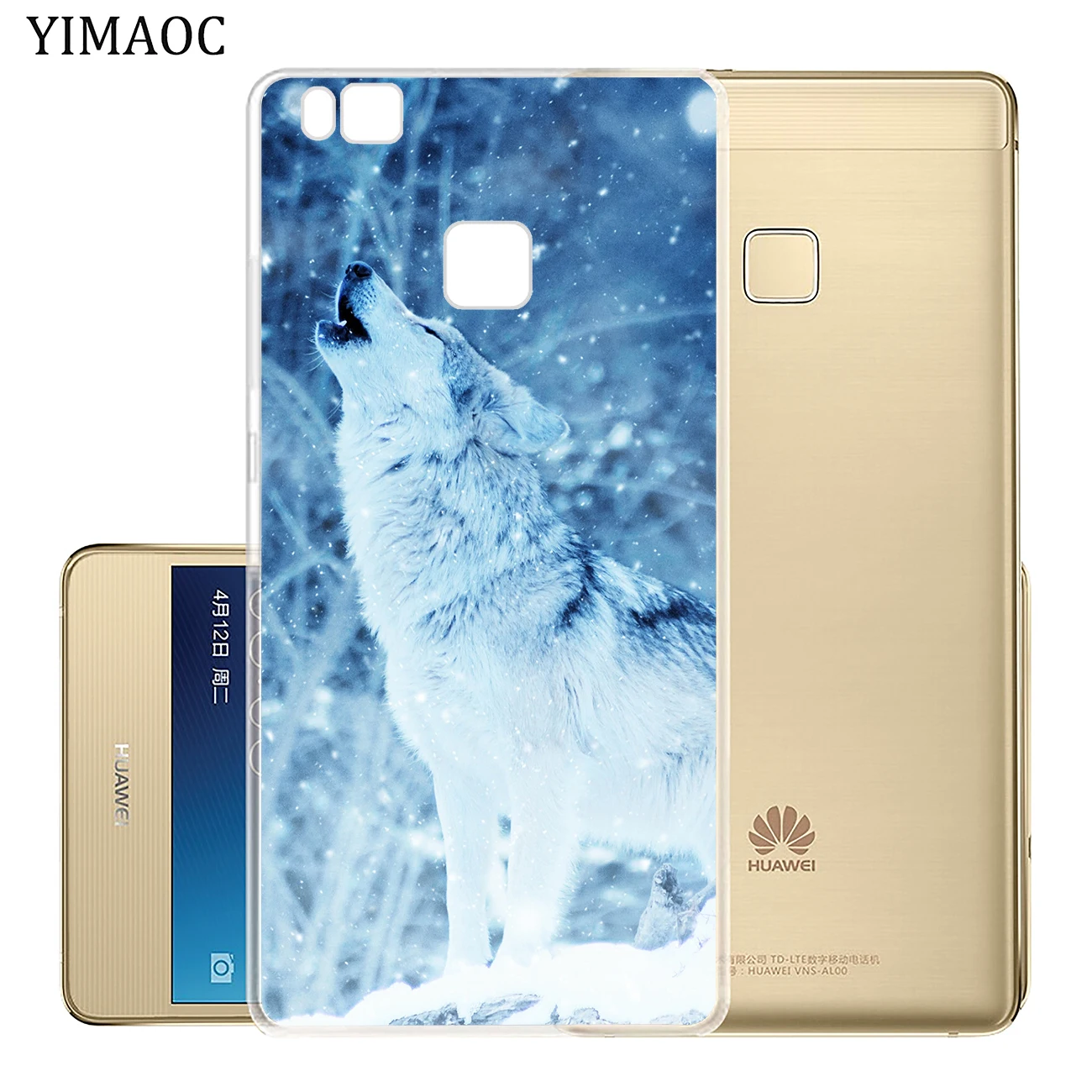 Мягкий силиконовый чехол для телефона YIMAOC The Wolf animal из ТПУ Huawei P30 P20 Pro P10 P9 P8 Lite 2016 2017