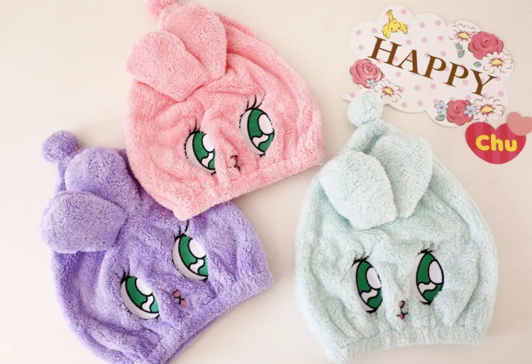 Мультфильм милый медведь Даффи stellalou Rabbit с рисунками из мультфильма «My Melody» персонажи Little Twin Stars Луна Wego кролик с длинными ушами сухих волос шапочка для душа