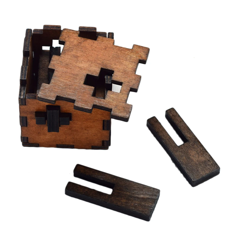 Деревянный куб блокировка отверстия игрушки игрушка для Тренировки Мозга