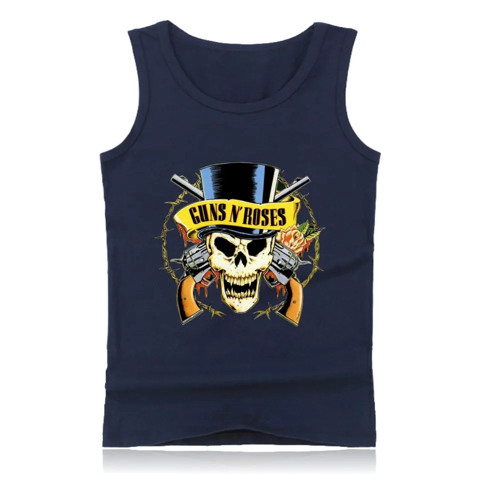 Мужские майки GUNS N ROSES рубашка хип хоп спортивный жилет модная майка для