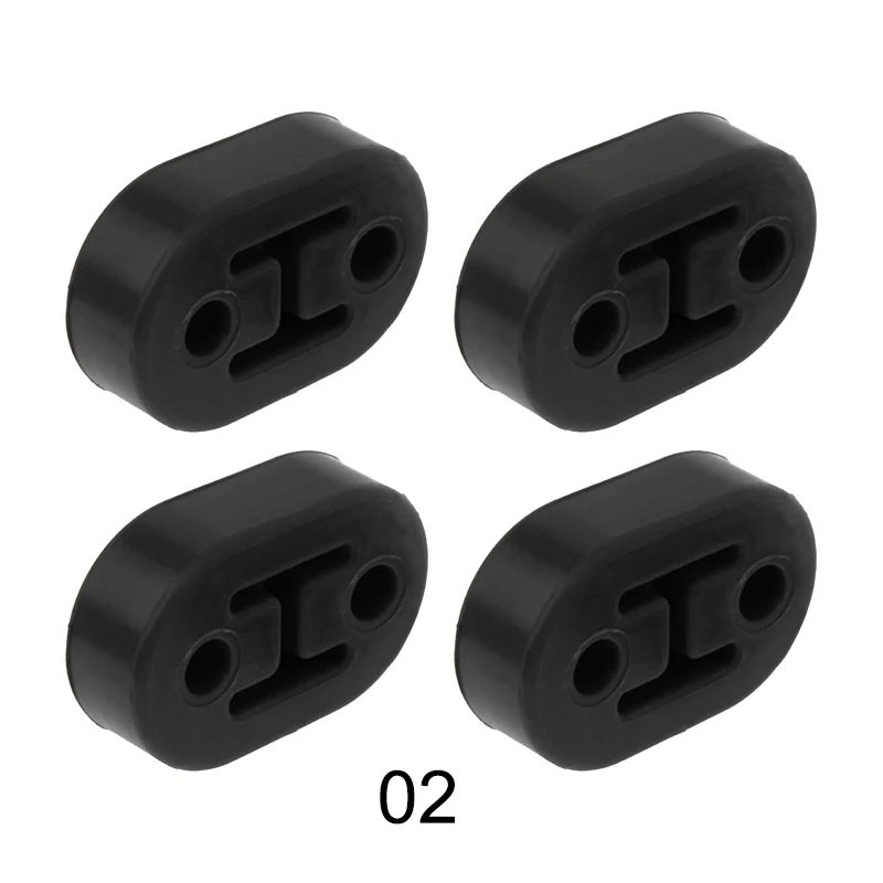 4 шт. универсальный автомобильный глушитель вешалка резиновая 2 отверстия 12 мм