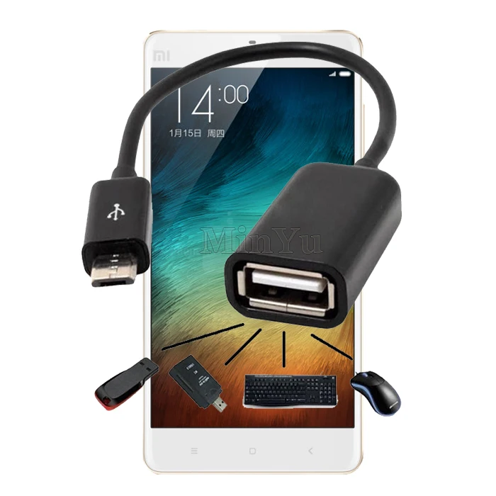 Micro USB 2.0 Host Cable OTG Adapter for Xiaomi Redmi Note 4 3 2 /Redmi Pro / Mi Prime Mi4 Mi3 Mi2A Mi-2S 1S Max |