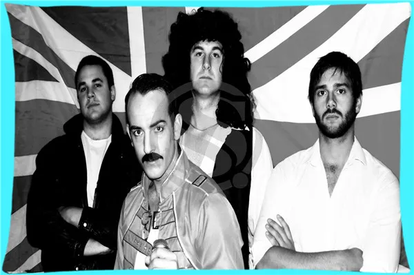 Фредди Меркури queen на молнии Подушка крышка 20x30 дюймов подарок на день рождения для детей Lover - Цвет: Сливовый