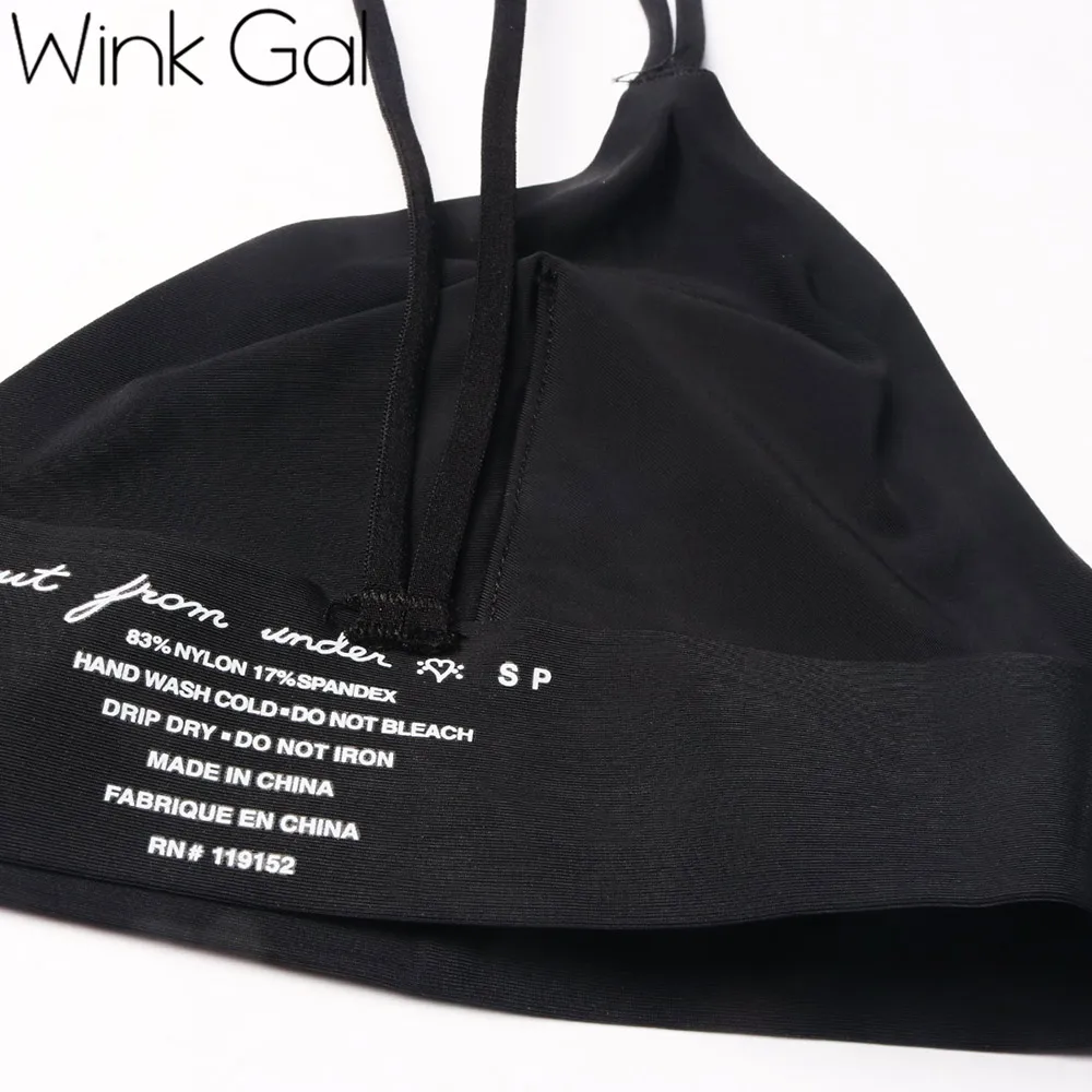 Wink Gal 2018 Однотонный женский бюстгальтер мягкий пуш ап на бретельках интимное