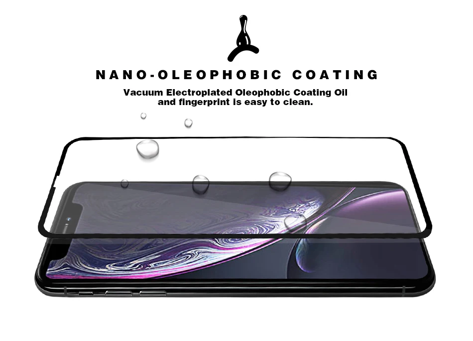 Для iPhone XR защитная пленка из закаленного стекла оригинальные capas полное покрытие