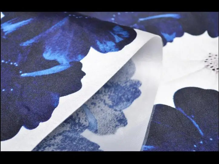 Модное платье юбка одежда egger noble blue dye treasure цветочный принт сделай сам портной