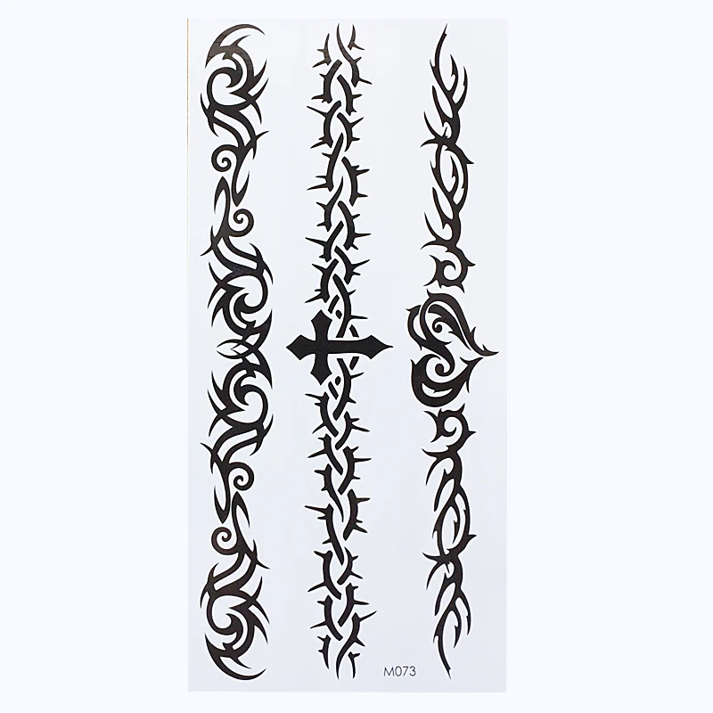 

Waterproof Temporary Tattoo Sticker fire flame totem Arabic henna tatto stickers flash tatoo for women men