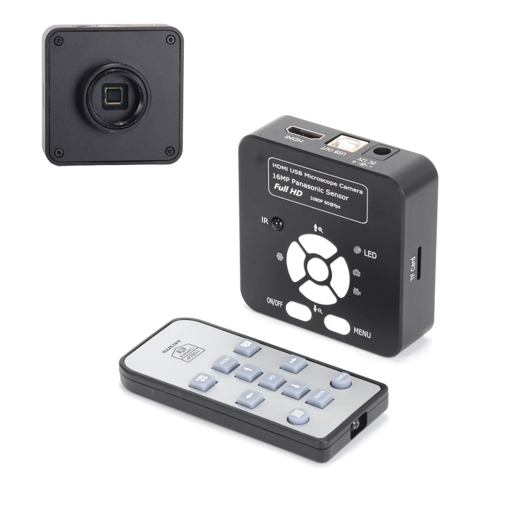 16 МП HDMI 1080P HD usb цифровой промышленный видео осмотр микроскоп камера набор TF карта