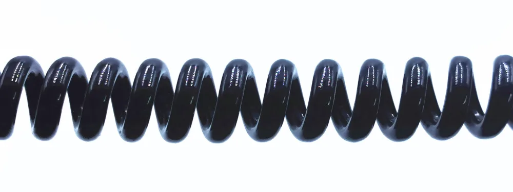 4-х ядерный Спиральный шнур питания 20AWG 24AWG 17AWG 14AWG 2,5 м 5 м 7,5 черный весна шнур электропитания от сети переменного тока для удлинитель