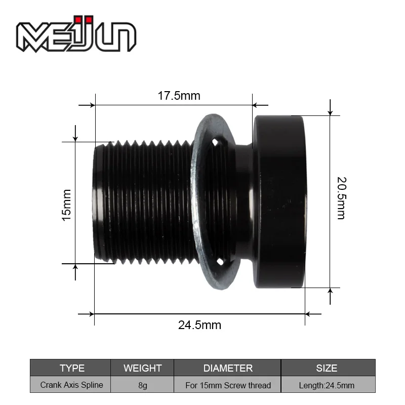 MEIJUN-горный велосипед шатуны Системы CNC оси шлицевые винты 5 цветов колесо для цепной передачи заглушка болта подходит для 15 мм MTB велосипеда Запчасти 8g