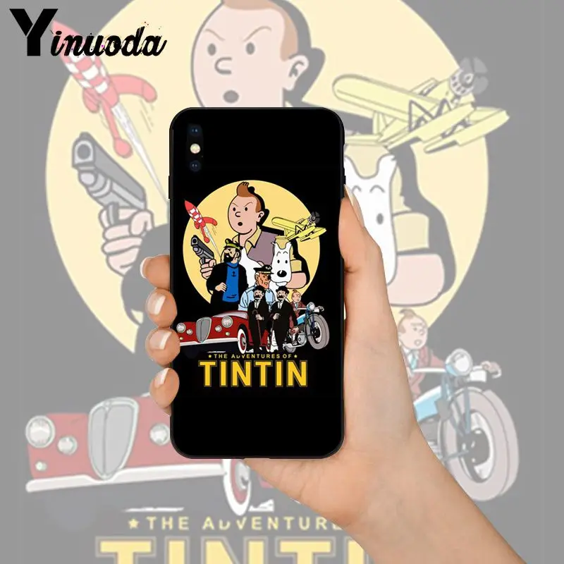 Yinuoda «Приключения Тинтина» Новинка чехол для телефона Fundas чехол для Apple iPhone 8 7 6 6S Plus X XS MAX 5 5S SE XR чехол
