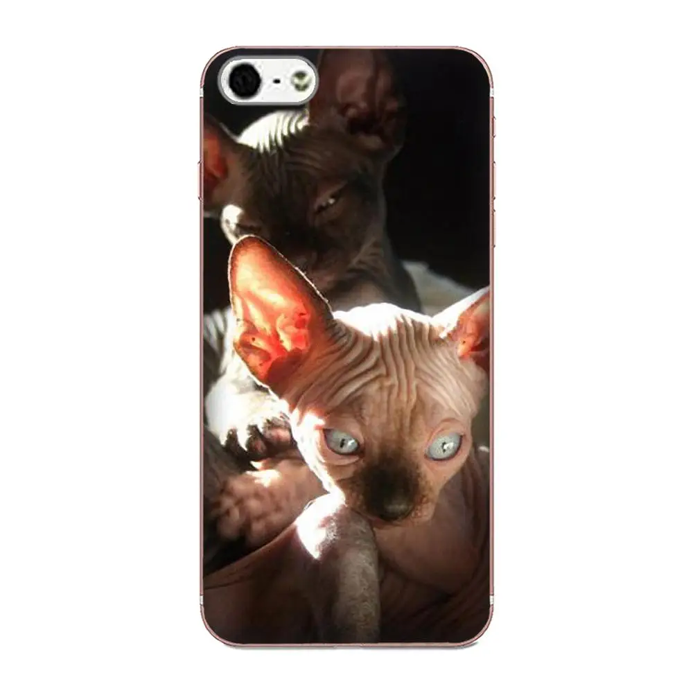 Мягкие чехлы для Xiaomi Note 3 4 Mi3 Mi4 Mi4C Mi4i Mi5 Mi 5S 5X6 6X A1 Max Mix 2 Sphynx Cat Kitty|Чехлы-накладки| |