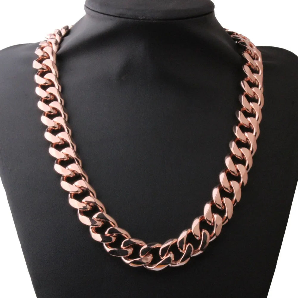 Цепочка Из Нержавеющей Стали 316l под розовое золото 19 мм|fashion jewelry|jewelry fashiongold chain |