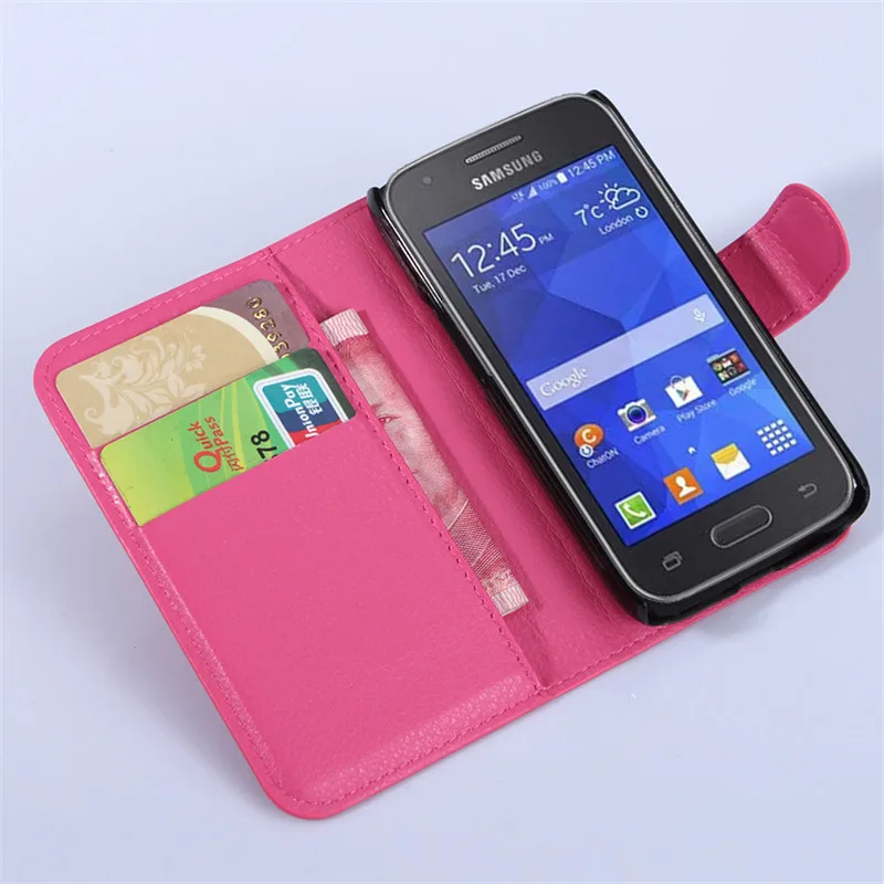 Брендовый кожаный чехол Cyboris для Samsung Galaxy Ace 4 Lite G313 G313H тренд 2 G318H с держателем карт