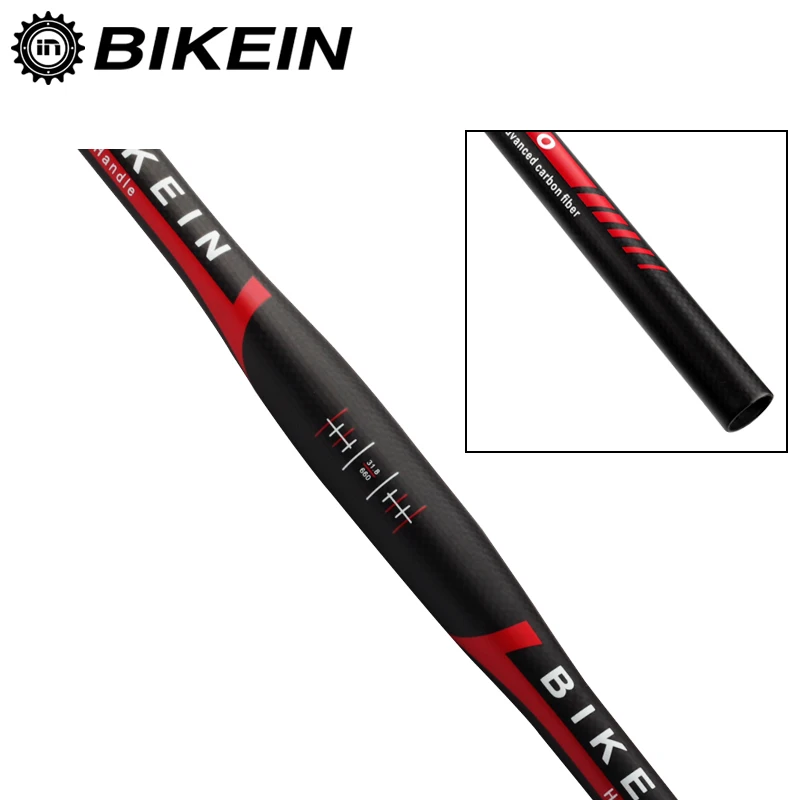 Велосипедный руль BIKEIN PRO сверхлегкий полный T700 3k углеродный для горного