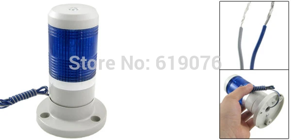 

Steady Blue Signal light AC220V Industrial Tower Lamp Warning Stack Light Alarm Apparatus