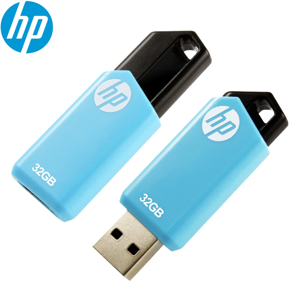 Original HP V150W Cap-less Waterproof USB Flash Drive Cle Stick External Storage 64G 32G Pendrive | Компьютеры и офис