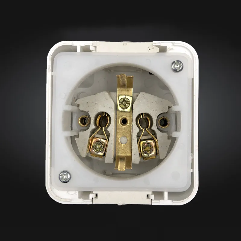 16A 250V питания европейского стандарта на выходе IP44 уровень водонепроницаемое беспроводное и яркий на открытом воздухе крышка настенной розетки