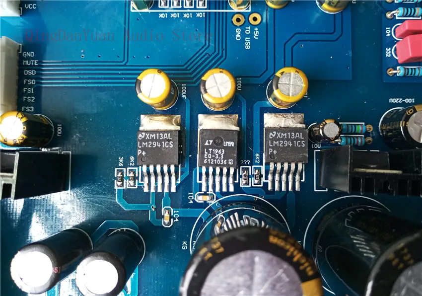 Q7 AK4497 AK4497EQ аудио DAC декодер законченный в чехол поддержка 192 k/24 бит DSD128