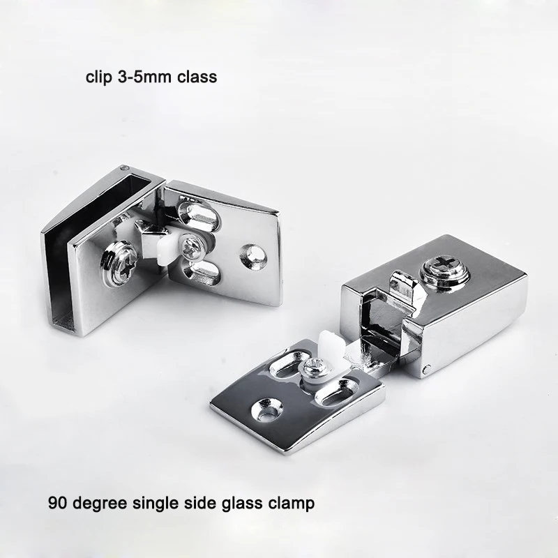 2 шт Стекло дверь стержень шарнира комплект цинковый сплав Душ зажим (винты