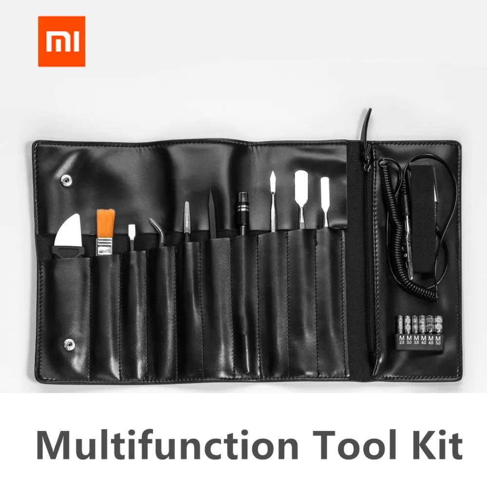 Xiaomi Wow Электрическая отвертка аксессуары инструментарий Чистая щетка/пинцет/Антистатический браслет/Vientiane мягкий стержень/сумка для хранения 47