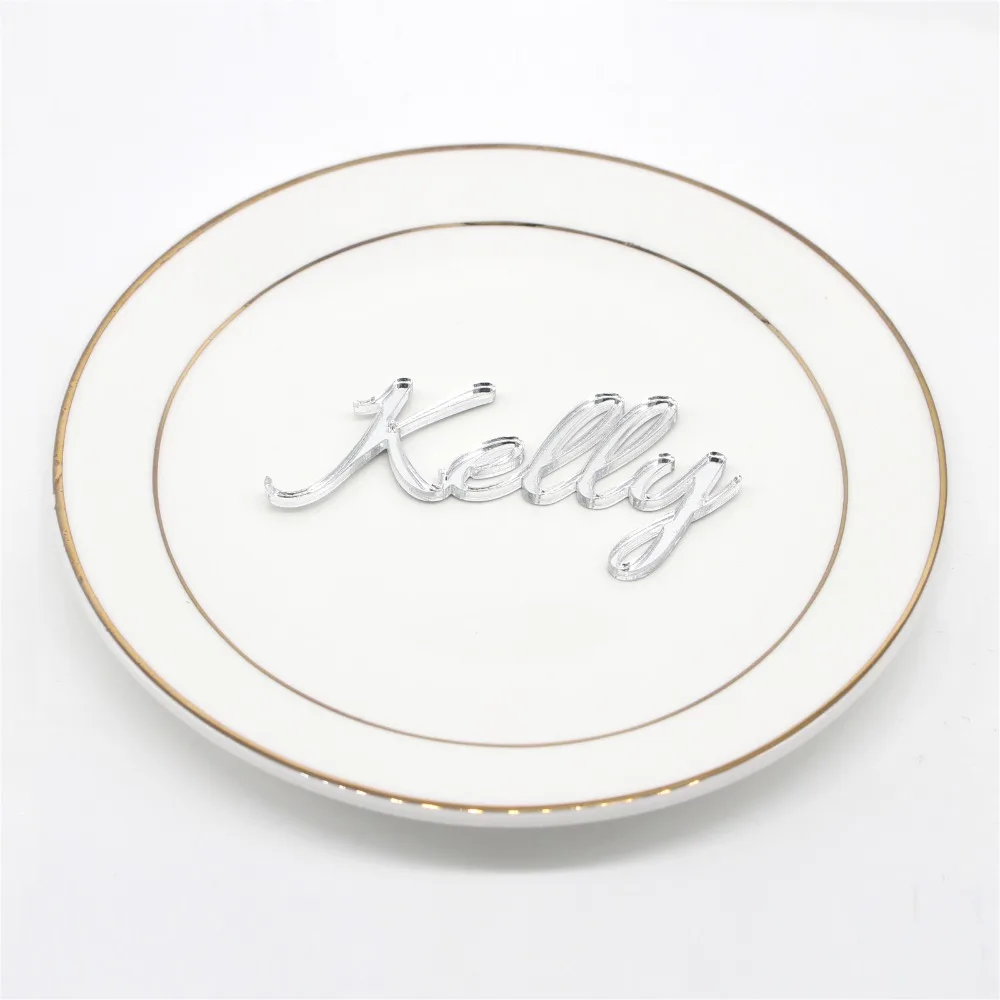 1 шт. персонализированные лазерная резка место установка карты имя гостя