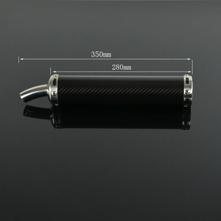 Глушитель выхлопной трубы для мотоцикла из алюминия и углеродного волокна 22 мм