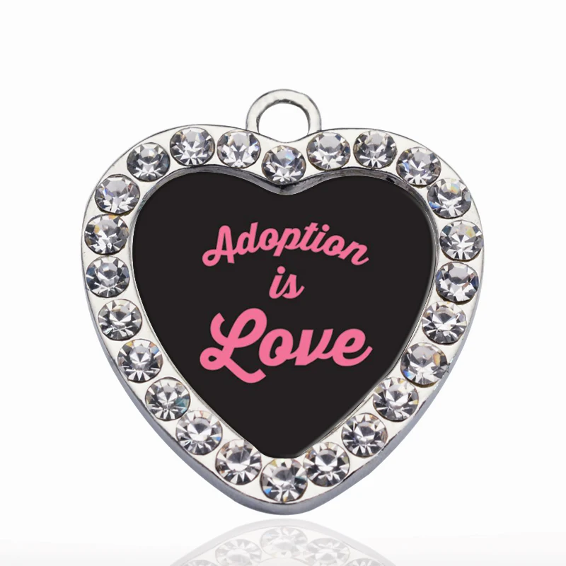 Очаровательное ожерелье и браслет сделай сам с надписью ADOPTION IS LOVE CIRCLE | Украшения