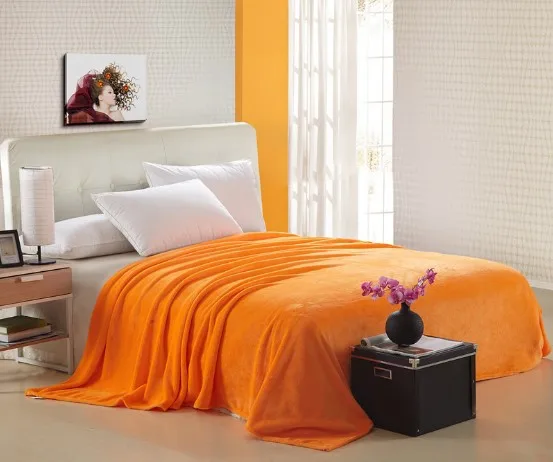 

CAMMITEVER Home Textile Blanket Solid Color Super Warm Soft Flannel Blankets Throw on sofa/bed/ Travel Plaids Bedspreads Sheets