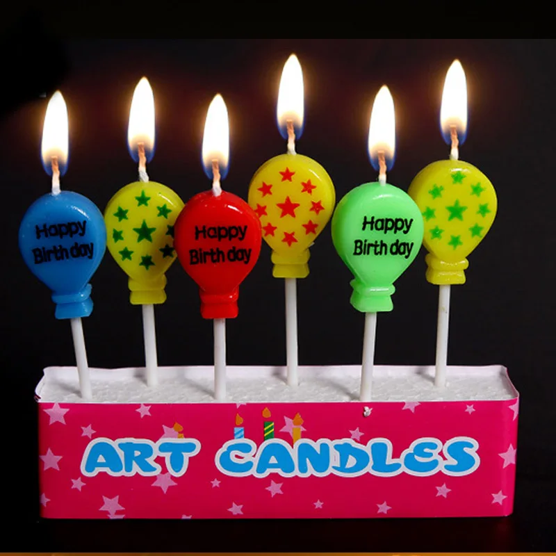 5 шт./компл. красочные шары дизайн дети день рождения торт/Кекс Toppers творческий с
