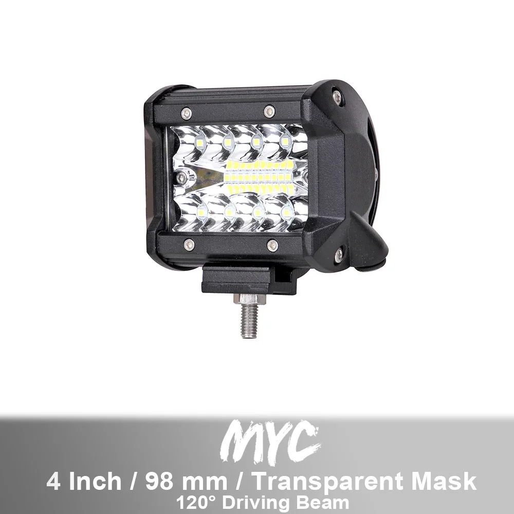 60W x1 " 7" 1" 20 дюймов 3 ряда комбо балка Led светильник бар для внедорожник автомобиль Лодка Грузовик ATV 4X4 ATV внедорожник вождения экскаватор светильник s - Цвет: 60W x1