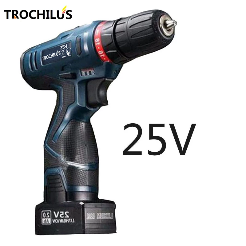 25 В Аккумуляторная дрель многофункциональный электрический инструмент