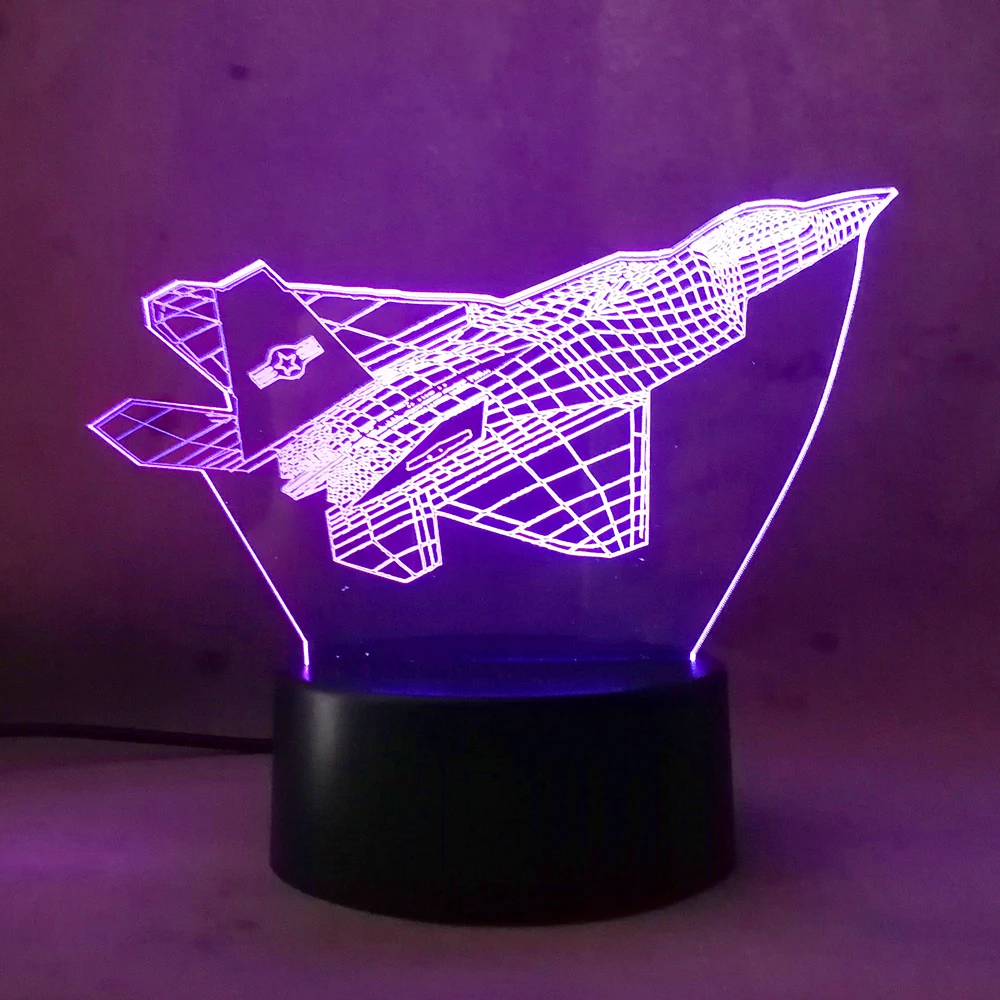 Крутая игрушка RC 3D модель самолетов креативная Ночная лампа сенсорная струйная