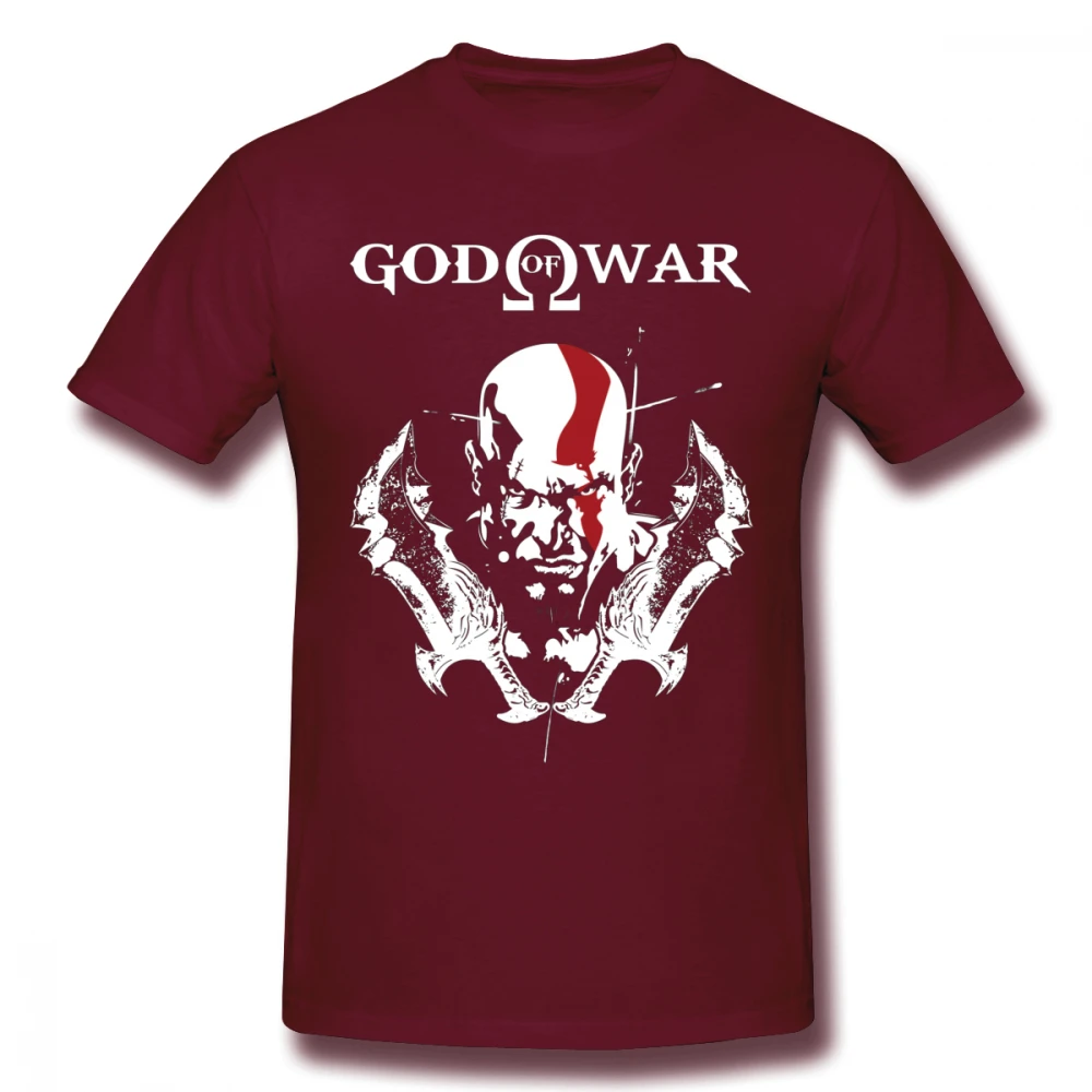 Коричневый Винтажный дизайн KRATOS GOD OF WAR Футболка мужская BONADIAO S-6XL плюс размер футболка хлопок Новое поступление футболка - Цвет: Коричневый